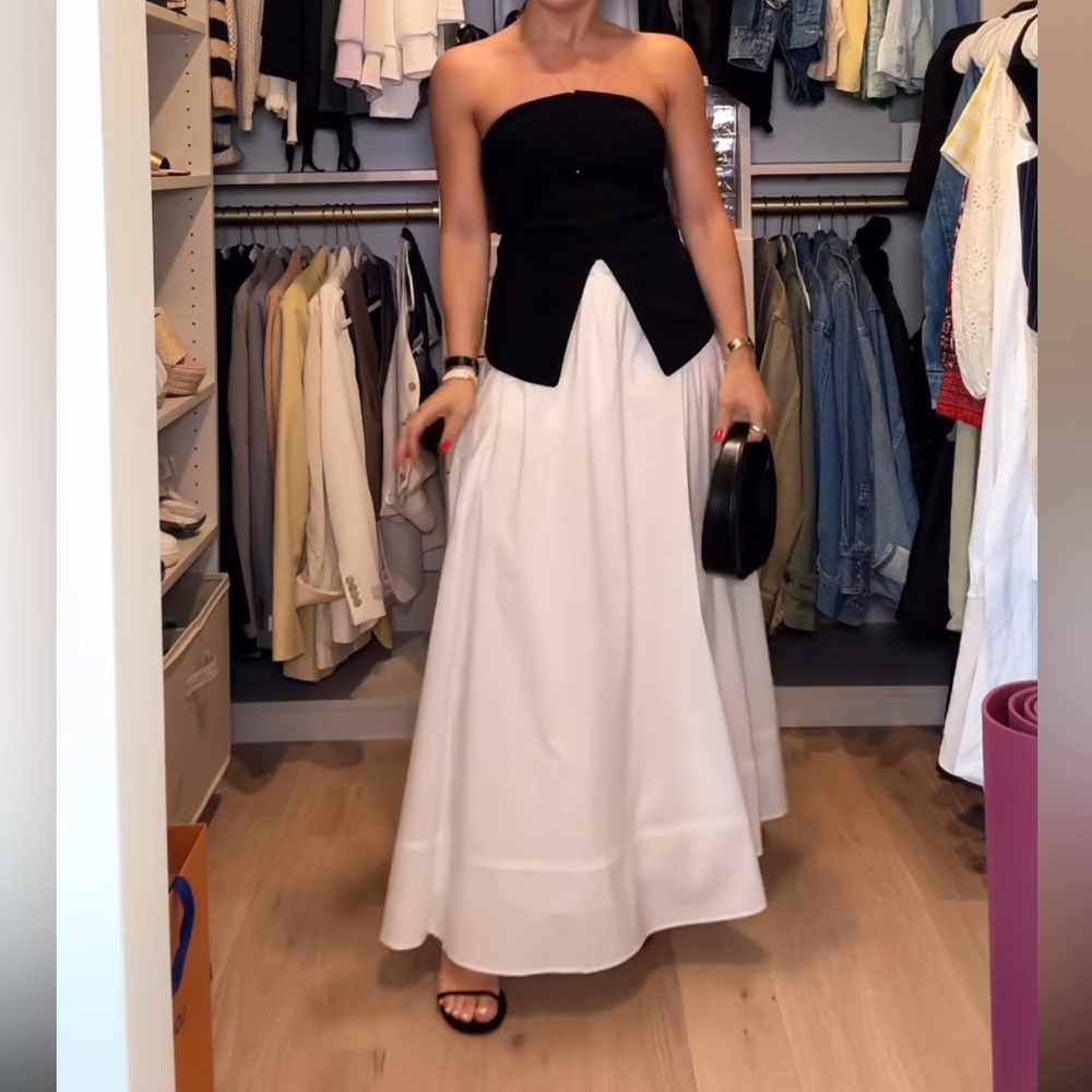 Banana Republic 100% Cotton White Maxi Skirt